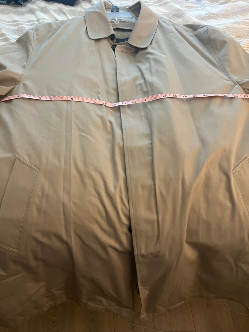 London Fog Men's Beige Trench Coat - Picture 11 of 14